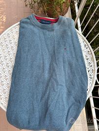 Maglione Pullover Tommy Hilfiger Azzurro Taglia M