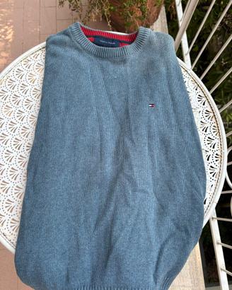 Maglione Pullover Tommy Hilfiger Azzurro Taglia M