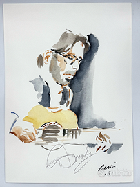 ALESSANDRO CURADI - "Al Di Meola" - acquarello