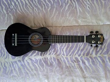 Ukulele con sua sacca custodia tracolla