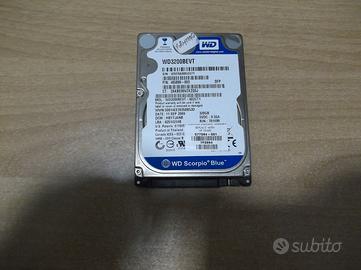 HARD DISK WESTERN DIGITAL HD Int. 320 GB SATA 2,5"