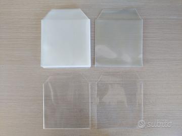 40x Buste porta CD DVD con alette trasparenti
