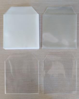 40x Buste porta CD DVD con alette trasparenti