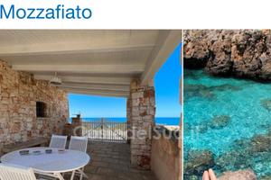 Trullo casetta fronte mare Posto Rosso marina di A