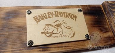 Attaccapanni artigianale Harley Davidson