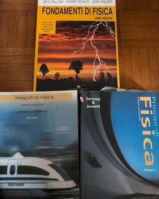 Tre libri universitari di Fisica