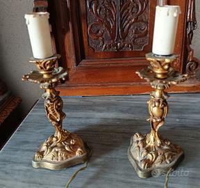 2 lampade da tavolo antichi