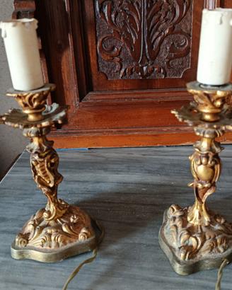 2 lampade da tavolo antichi