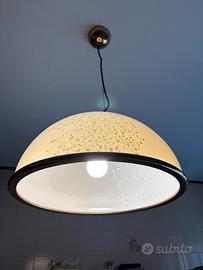 Lampadario sospeso vintage in vetro di Murano