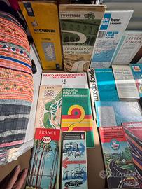 Lotto 25 maloe geografiche da collez +2 atlanti