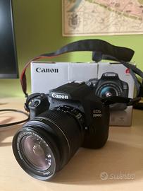 Canon eos 2000d + obbiettivo EF-S 18-55mm IS II