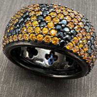 Anello in argento di Valenza e zirconi