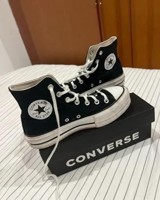 Converse All Star Lift High Platform nere da donna