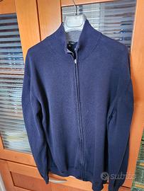 Cardigan uomo di cotone blue taglia XL 