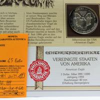 STATI UNITI ONE DOLLAR LIBERTY 1993 - 1 OZ Ag