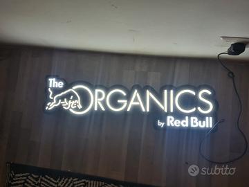 insegna al neon organics redbull