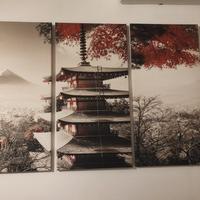 Canvas 3 Pezzi 40*80 Tema Giappone