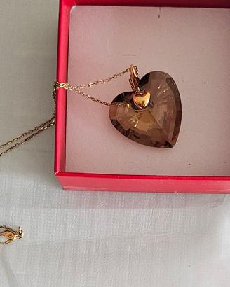 collier Swarovski Cuore Cristallo 