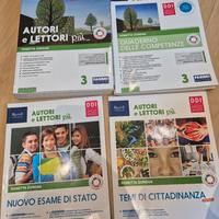 AUTORI E LETTORI piu 3 libro antologia scuola medi