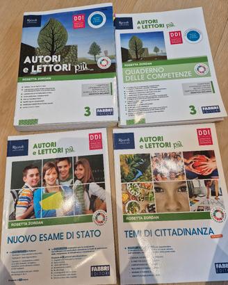 AUTORI E LETTORI piu 3 libro antologia scuola medi
