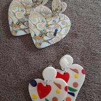 Orecchini cuore fantasia