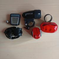 kit luci e contkm per biciclette 