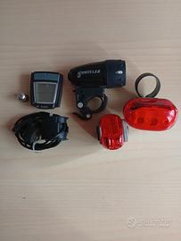kit luci e contkm per biciclette 