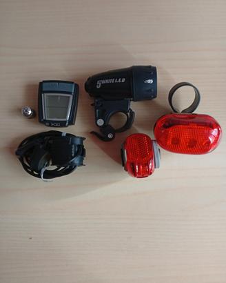 kit luci e contkm per biciclette 