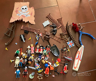 lotto Playmobil Principessa pirati canoni windsurf