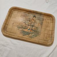vassoio giapponese cinese vintage geisha