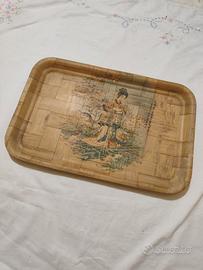 vassoio giapponese cinese vintage geisha