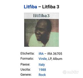 Disco vinile LITFIBA 3