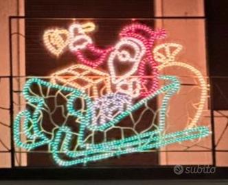 Luminaria Natale Slitta