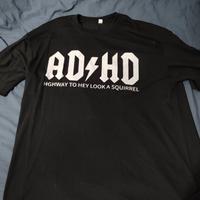Maglietta nera ADHD