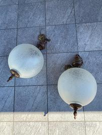 Coppia lampadari vintage