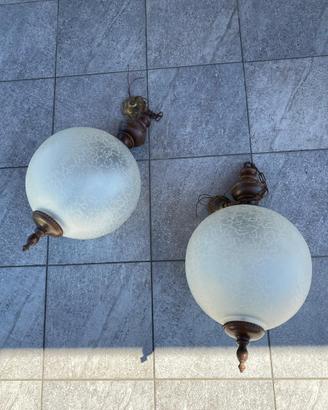 Coppia lampadari vintage
