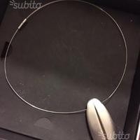 COLLANA BREIL STONES CHICCO DI CAFFè ACCIAIO CON C