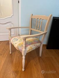 Poltroncina vintage shabby chic