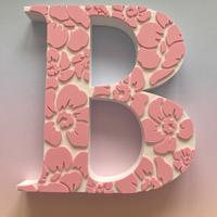 Lettere e numeri 3D Floreali personalizzati