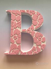 Lettere e numeri 3D Floreali personalizzati