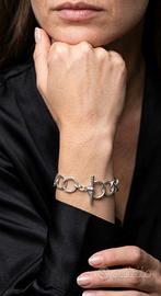 Braccialetto in Argento 925 rodiato Made in Italy 