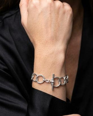 Braccialetto in Argento 925 rodiato Made in Italy 