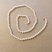 collana vintage perle finte