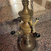 Stupendo lume ad olio  in ottone primi 900 