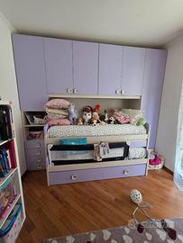 CAMERETTA A PONTE CON TRE LETTI E SCRIVANIE A SCOM