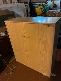 Brandina /letto pieghevole con cassettone legno