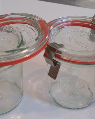 Weck 7 Vasetti 140 ml con Coperchio da 60 mm