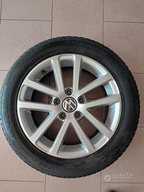  cerchi in lega da 16 volkswagen  con gomme 