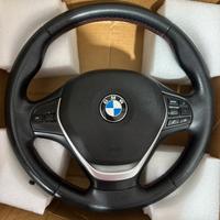 Volante SPORT + airbag BMW F20 e F30 cuciture red