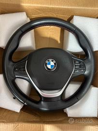 Volante SPORT + airbag BMW F20 e F30 cuciture red